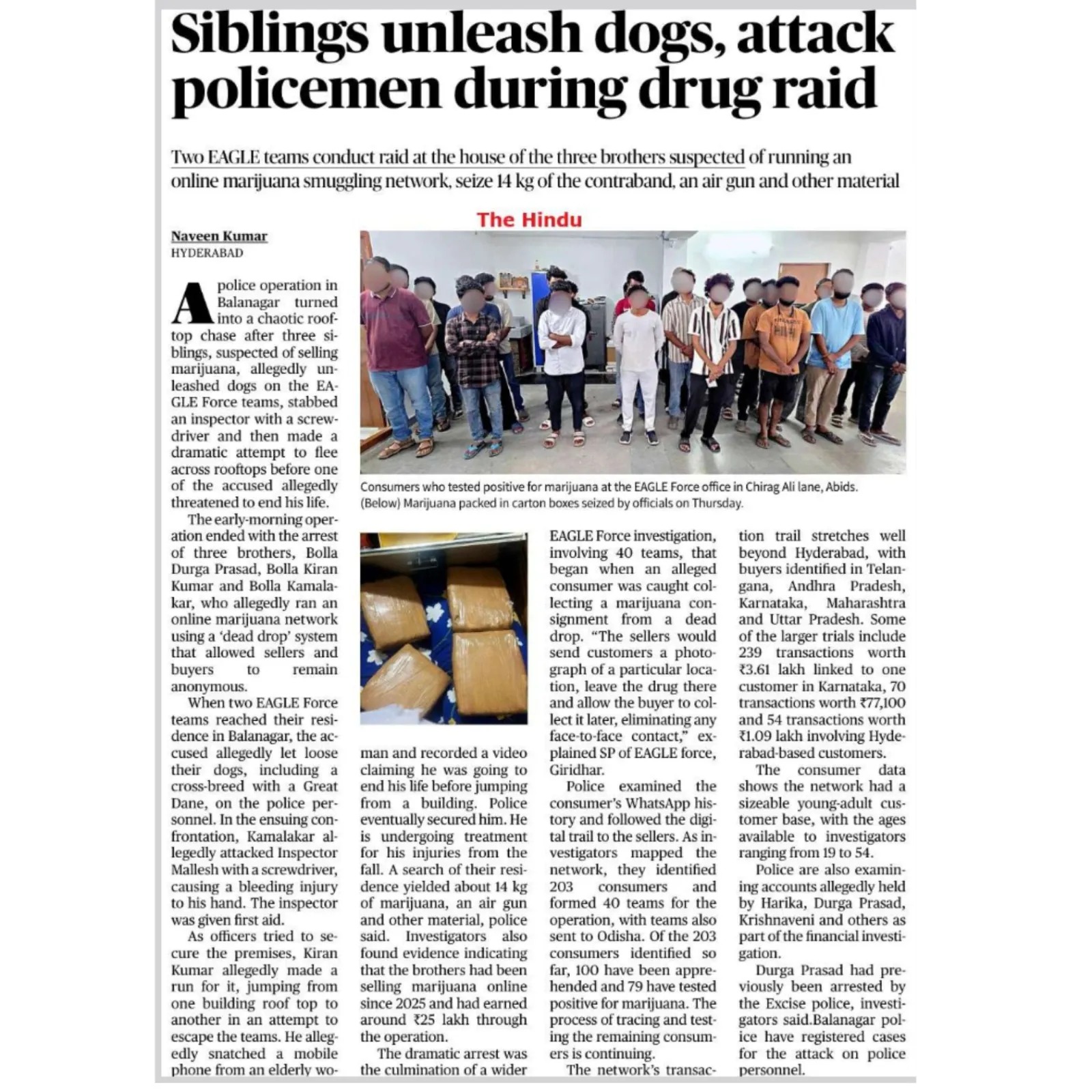 Siblings Unleash Dog attack Policemen During Drug Rapid